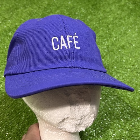 Coffee Dad Hat Cafe Tequila Cazadores Agave Slideback Hat Blue  Embroidered NEW - Picture 2 of 6